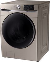 Samsung - 4.5 Cu. Ft. High-Efficiency Stackable Front Load Washer with Steam and Self Clean+ - Ch... - Left View