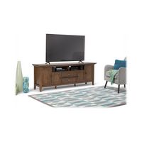 Simpli Home - Redmond Solid Wood 72 inch Wide Transitional TV Media Stand For TVs up to 80 inches... - Left View