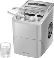 Insignia™ - Portable Ice Maker with Auto Shut-Off - Silver - Left View