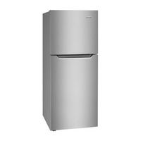 Frigidaire - 10.1 Cu. Ft. Top-Freezer Refrigerator - Brushed Steel - Left View