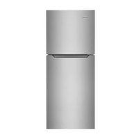 Frigidaire - 11.6 Cu. Ft. Top-Freezer Refrigerator - Brushed Steel - Left View