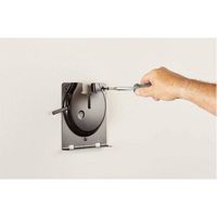 Sanus - Slim Wall Mount for Sonos Amp - Black - Left View