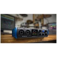 PreSonus - USB Audio Interface - Black/Blue - Left View