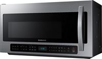 Samsung - 2.1 Cu. Ft. Over-the-Range Microwave with Sensor Cook - Stainless Steel - Left View