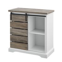 Walker Edison - Rustic TV Stand for Most TVs Up to 35