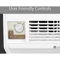 LG - 150 Sq. Ft. 5,000 BTU Window Air Conditioner - White - Left View