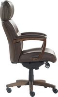 La-Z-Boy - Greyson Modern Faux Leather Executive Chair - Brown - Left View