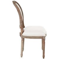 OSP Home Furnishings - Lillian Oval Back Chair - Linen - Left View