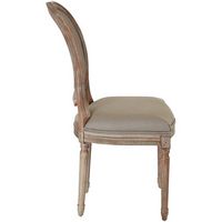 OSP Home Furnishings - Lillian Oval Back Chair - Klein Otter - Left View