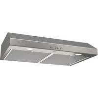 Broan Glacier - 30 inches - Externally Vented & Recirculating - Under cabinet Range Hood - Stainl... - Left View