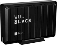 WD - BLACK D10 8TB External USB 3.2 Gen 1 Portable Hard Drive - Black - Left View