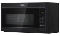 Maytag - 1.7 Cu. Ft. Over-the-Range Microwave - Black - Left View