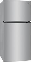 Frigidaire - 13.9 Cu. Ft. Top-Freezer Refrigerator - Brushed Steel - Left View