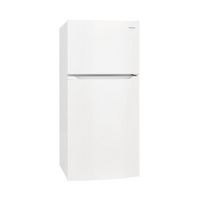 Frigidaire - 13.9 Cu. Ft. Top-Freezer Refrigerator - White - Left View