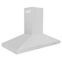 ZLINE - 48 inches - Externally Vented - Island Range Hood - Stainless Steel - Left View