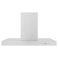 ZLINE - 36 inches - Externally Vented - Island Range Hood - Stainless Steel - Left View