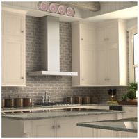 ZLINE - 30 inches - Externally Vented - Wall Range Hood - Brushed Stainless Steel - Left View