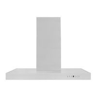 ZLINE - 36 inches - Externally Vented - Wall Range Hood - Brushed Stainless Steel - Left View