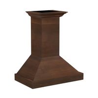 ZLINE - 30 inches - Externally Vented - Wall Range Hood - Walnut/Antigua - Left View