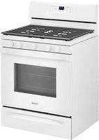 Whirlpool - 5.0 Cu. Ft. Freestanding Gas Range with Self-Cleaning and SpeedHeat Burner - White - Left View
