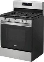 Whirlpool - 5.0 Cu. Ft. Freestanding Gas Range with Self-Cleaning and SpeedHeat Burner - Stainles... - Left View