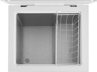 Insignia™ - 5.0 Cu. Ft. Garage Ready-Chest Freezer - White - Left View