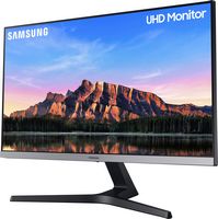 Samsung - 28” ViewFinity UHD IPS AMD FreeSync with HDR Monitor - Black - Left View