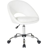OSP Home Furnishings - Milo Office Chair - White - Left View