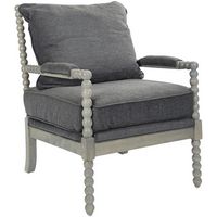 OSP Home Furnishings - Abbott Chair - Charcoal - Left View