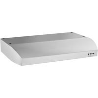 Whirlpool - 30 inches - Externally Vented & Convertible - Wall Range Hood - Stainless Steel - Left View