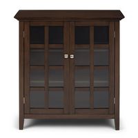 Simpli Home - Acadian SOLID WOOD 39 inch Wide Transitional Medium Storage Cabinet in - Natural Ag... - Left View