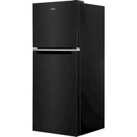 Whirlpool - 11.6 Cu. Ft. Top-Freezer Counter-Depth Refrigerator - Black - Left View