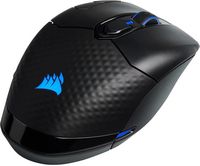 CORSAIR - DARK CORE RGB PRO SE Wireless Optical Gaming Mouse with Qi Wireless Charging - Wireless... - Left View