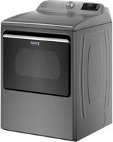 Maytag - 7.4 Cu. Ft. Smart Gas Dryer with Extra Power Button - Metallic Slate - Left View