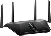 NETGEAR - Nighthawk AX5400 Dual-Band Wi-Fi 6 Router - Black - Left View
