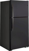 GE - 33 in. Wide 21.9 Cu. Ft. Top-Freezer Refrigerator with Garage Ready Performance from 38-110 ... - Left View
