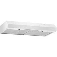 Whirlpool - 30 inches - Externally Vented - Wall Range Hood - White - Left View