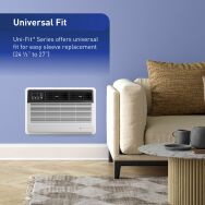 Friedrich - Uni-Fit Smart 12,000 BTU 550 Sq Ft In Wall Air Conditioner with Remote - White - Left View