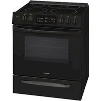 Frigidaire - 5.0 Cu. Ft. Freestanding Electric Range with Self-Cleaning - Black - Left View