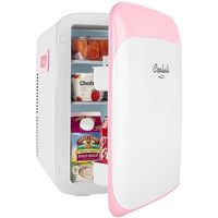 Cooluli - Classic 0.5 Cu. Ft. Mini Fridge - Pink - Left View