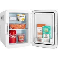 Cooluli - Classic 0.4 Cu. Ft. Mini Fridge - White - Left View