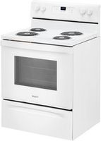 Whirlpool - 4.8 Cu. Ft. Freestanding Electric Range with Keep Warm Setting - White - Left View