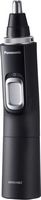 Panasonic - Men's Ear and Nose Hair Trimmer with Vacuum Cleaning System - Wet/Dry - Black/Silver - Left View