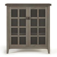 Simpli Home - Artisan SOLID WOOD 38 inch Wide Transitional Medium Storage Cabinet in - Distressed... - Left View