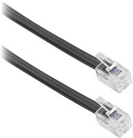 Insignia™ - 25' Phone Cable - Black - Left View