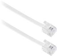 Insignia™ - 25' Landline Phone Cord - White - Left View