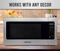 Farberware - Professional 2.2 Cu. Ft. Countertop Microwave with Sensor Cooking - Premium Stainles... - Left View