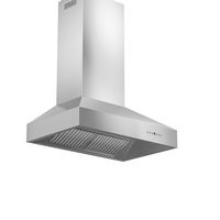 ZLINE - 42 inches - Externally Vented - Wall Range Hood - Stainless Steel - Left View