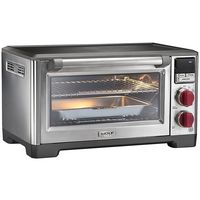 Wolf Gourmet - Toaster Oven - Stainless Steel/Red Knob - Left View