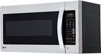 LG - 2.0 Cu. Ft. Over-the-Range Microwave with Sensor Cooking and EasyClean - Stainless Steel - Left View